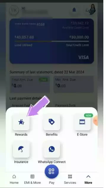 how to check sbi rewardz points