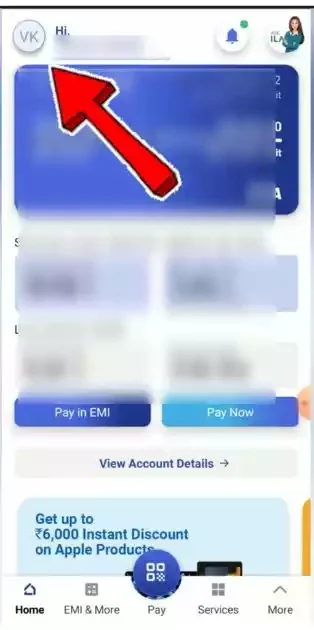 how to change sbi card password