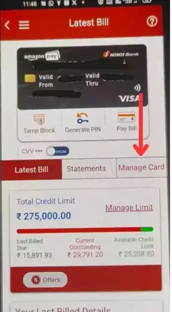ICICI Credit Card International Transaction Enable