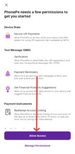 aadhar card se phonepe account 