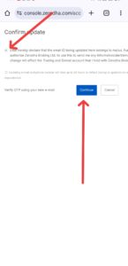 zerodha me email id kaise change kare