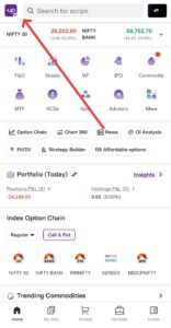upstox me phone number change