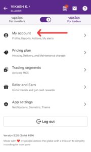 Upstox Email ID Change
