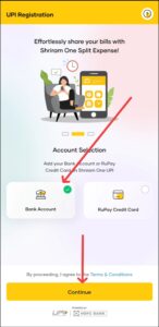 Shriram One App Account Registration