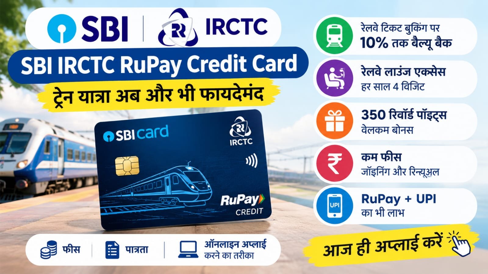 SBI IRCTC RuPay Credit Card